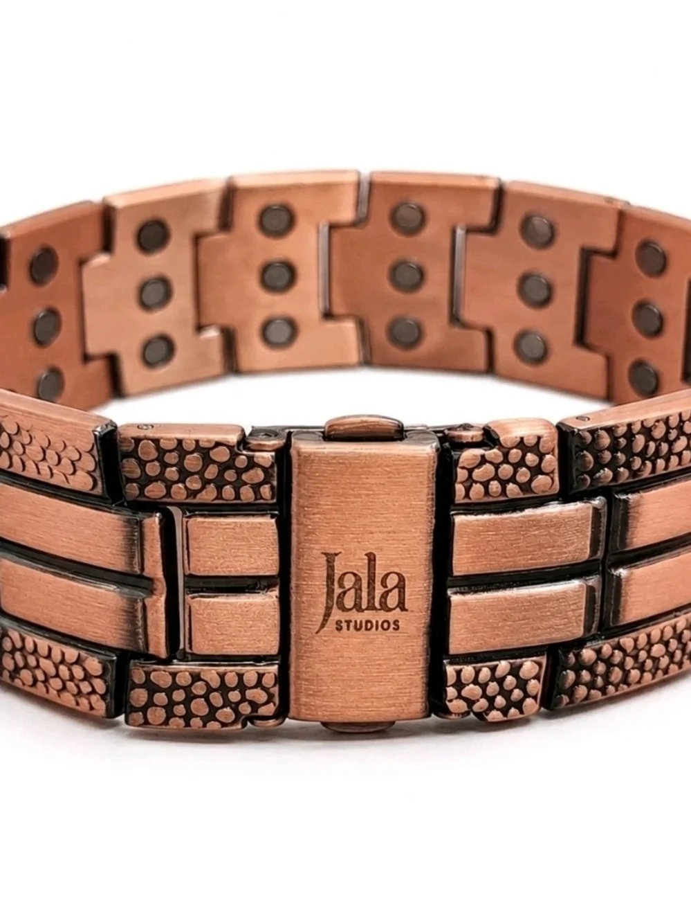 Men's Copper Bracelet - Polished Brown Copper
